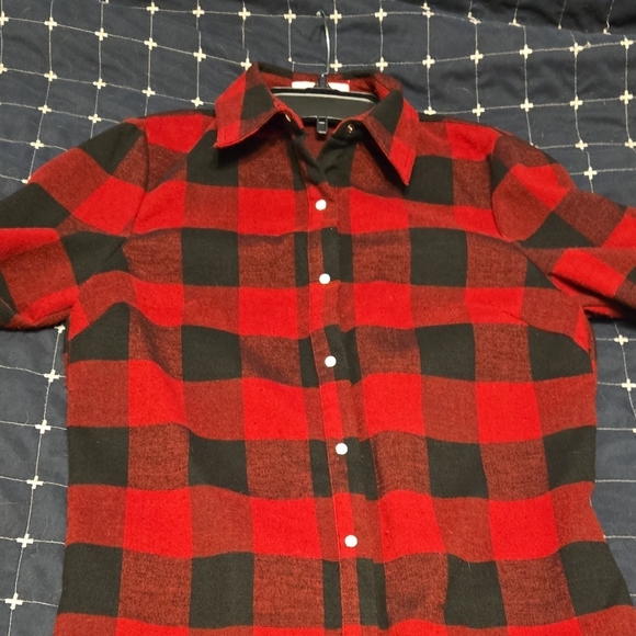 Buddy Basics Red and Black Checkered Men's Shirt - Picture 5 of 11